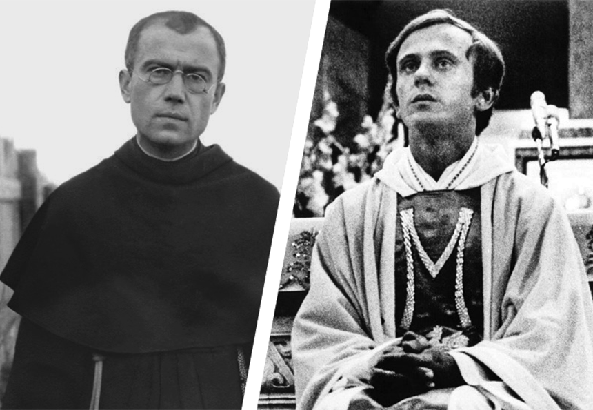 Maksymilian i Jerzy Ojciec Maksymilian i ksiądz Jerzy